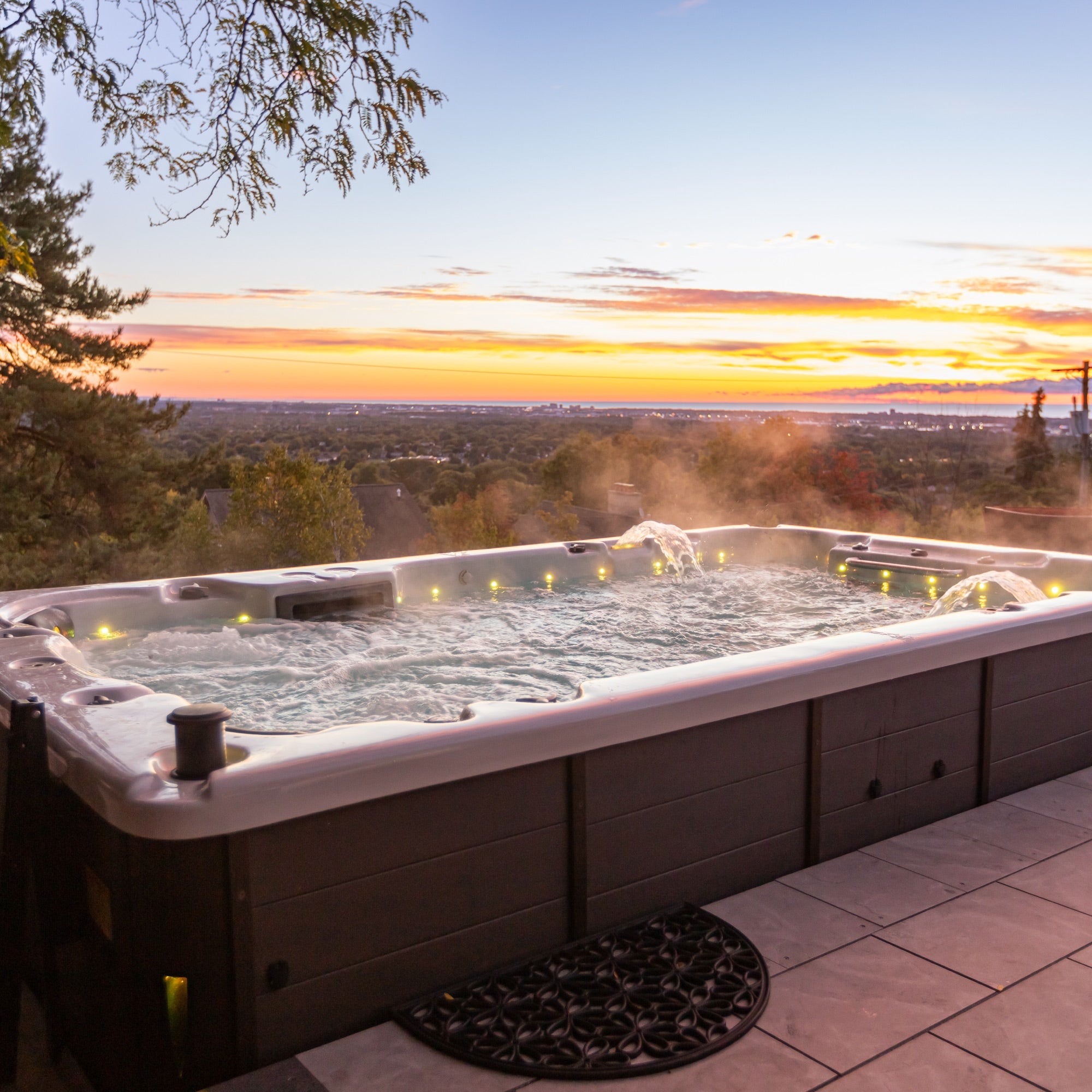 St Lawrence 13ft GL12-Person 39-Jet Swim Spa – Great Lakes Spas US